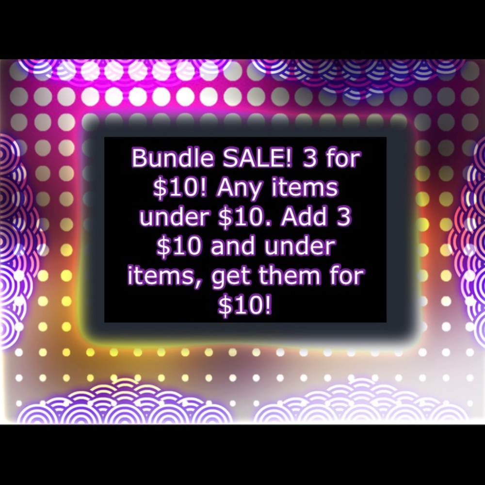 ⚡️ SALE! 3/$10⚡️